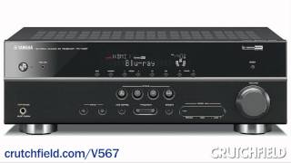 Yamaha RXV567 Home Theater Receiver Overview  Crutchfield Video [upl. by Kahle]