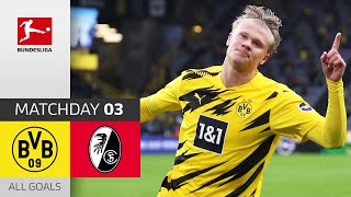 Haaland amp BVB on Fire Borussia Dortmund  SC Freiburg 40  All Goals  Matchday 3 – Bundesliga [upl. by Relda98]