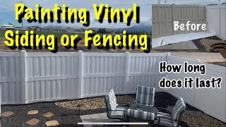 How to Paint Vinyl Fencing or Siding [upl. by Gonroff]