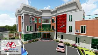 Hotel Building plan in Nigeria [upl. by Lauhsoj]