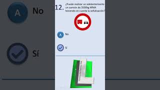 TEST EXAMEN TEÓRICO PERMISO B Pregunta nº12 [upl. by Candace287]