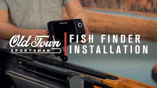 Old Town Sportsman How To Install a Fish Finder [upl. by Anomis97]