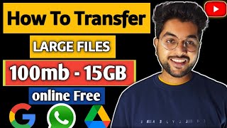 HOW TO SEND LARGE FILES ONLINE FREE 😍  Top 5 Website For Send Big File Without Any Data Loss [upl. by Norraa]