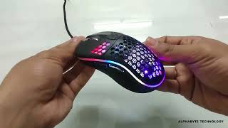 iMICE T98 Lightweight Honeycomb Gaming Mouse RGB  ALPHABYTE TECHNOLOGY [upl. by Phaedra396]