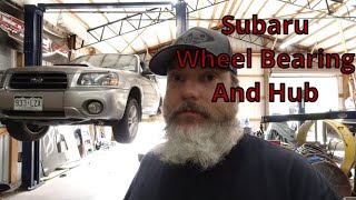 2005 Subaru Forester Rear Wheel Bearing and Hub Replacement [upl. by Joeann]