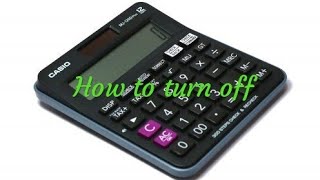 How to turn off Casio Calculators With a Surprise [upl. by Nelson]