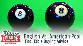 What are the Differences Between English and American Pool  Pool Table Buying Advice [upl. by Ellehcirt]