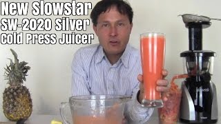 NEW Slowstar SW2020 Silver Cold Press Juicer [upl. by Rebmac]