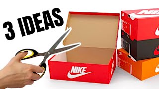 How to reuse Shoe Boxes at home  3 Amazing Ideas  Best out of waste [upl. by Lebasi]