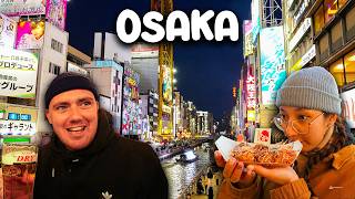 Eating The Best Street Food in Osaka Dotonbori [upl. by Nhoj]