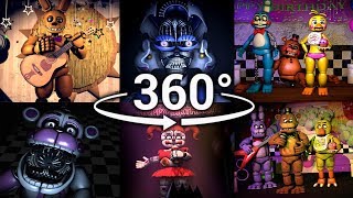 360° Best FNAF 360 Show Compilation  Five Nights at Freddys SFM VR Compatible Part 1 [upl. by Buffum40]