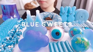 【咀嚼音】青いスイーツを食べる【ASMREATINGSOUNDS】BLUE SWEETS [upl. by Hakvir122]