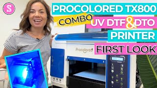 First Look Combo UV Printer for Small Business  Meet the Procolored TX800 [upl. by Kcirde]