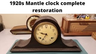 complete vintage mantel clock restoration short version [upl. by Marozik]