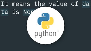 TypeError NoneType object is not iterable in Python [upl. by Christel]