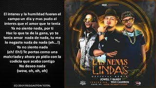 Las Nenas Lindas Remix Letra  Jowell Y Randy Ft Tego Calderon [upl. by Ahsenyt345]