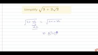 Simplify sqrt32sqrt2 [upl. by Brana698]