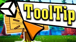 How to Make A Simple Tooltip in Unity Tutorial [upl. by Zirtaeb]