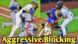 MLB  Aggressive Homeplate Collision Compilation [upl. by Vinna]