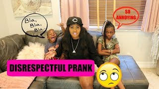 DISRESPECTFUL KIDS PRANK ON MOM [upl. by Filippa]