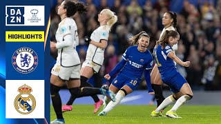 HIGHLIGHTS  Chelsea vs Real Madrid UEFA Womens Champions League 202324 Matchday 5 [upl. by Kahl287]