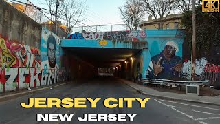 Driving Jersey City NJ 4K [upl. by Hoopes]