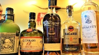 Rum Tasting Ron Zacapa 23 Diplomatico Exclusiva El Dorado 12 Bacardi 8 Vivacity Rum [upl. by Ennaeirb972]