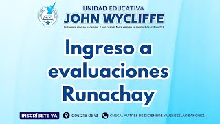 Ingreso a evaluaciones  Runachay [upl. by Aretse]