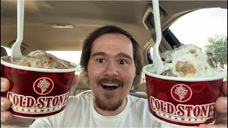 Cold Stone Oreo Creme Ice Cream Review  Oreo Cookie Goldmine VS Oreo Cookie Confetti amp Creme [upl. by Ardiek]