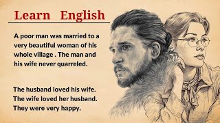 Learn English through Story Level 1 poor man was married to a beautiful english story with subtitles [upl. by Cariotta]