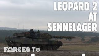 German Leopard 2 Tanks Practise LiveFiring At Sennelager 💥  Forces TV [upl. by Areem623]