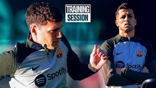 CANCELO amp CHRISTENSEN BACK AT TRAINING  FC Barcelona training 🔵🔴 [upl. by Midas940]