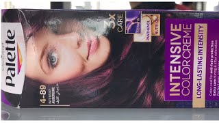 Schwarzkopf Palette489 intensive Aubergine hair color tutorial💈 [upl. by Vikki793]