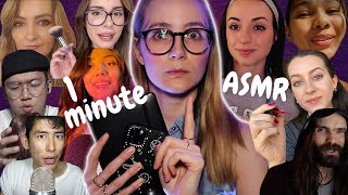 1 Minute ASMR with ASMRtist Friends [upl. by Lukas]