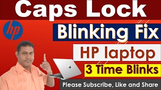 Caps Lock Blinking No Screen Fix  Hp Laptop Caps Lock 3 Times Blinking No Display Fix [upl. by Sansbury166]