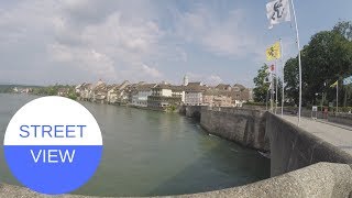 STREET VIEW in Rheinfelden in SWITZERLAND [upl. by Ruon]