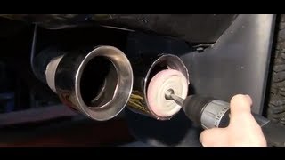 Exhaust Pipe Tip Cleaning How To Video  CORSA Performance  Summit Racing [upl. by Mozza152]