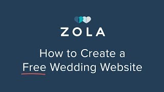 Zola  Free Easy Wedding Website Templates  How It Works [upl. by Fox]