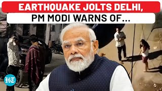 Earthquake Of 40 Magnitude Jolts DelhiNCR At Crack Of Dawn PM Modi Issues Aftershocks Warning [upl. by Sille]