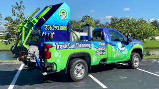 Trash can Cleaning Truck  Sparkling Bins [upl. by Adnahsed]