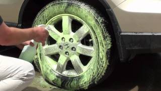 Cleaning Tires Car Brite XTR Wheel amp Tire Cleaner [upl. by Nylrac]