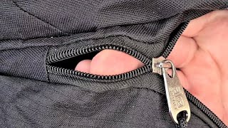 How to mend a zipper on a bag [upl. by Eenor37]