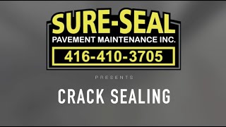 SureSeal Presents Crack Sealing [upl. by Conan]