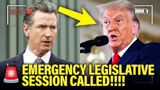 🚨Newsom Calls EMERGENCY SESSION to STOP Trump [upl. by Llereg551]