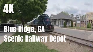 4K Blue Ridge GA Blue Ridge Scenic Railway Depot [upl. by Burne790]