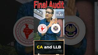 CA and LLB  Siddharth Agarwal Audit [upl. by Ahsimrac]