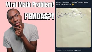 Viral Math Problem 2023  PEMDAS Still Confusing [upl. by Inacana137]