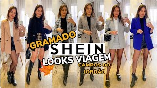 MONTANDO LOOKS PARA VIAGEM C SHEIN  GramadoCampos do Jordão [upl. by Derdlim]