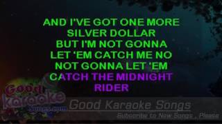 Midnight Rider  The Allman Brothers Band Lyrics Karaoke  goodkaraokesongscom [upl. by Amil]