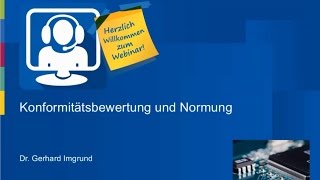 Konformitätsbewertung und Normung [upl. by Neggem]